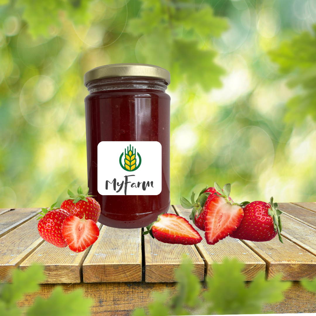 MyFarm kézműves vegyszermentes szamócalekvár – 330 ml